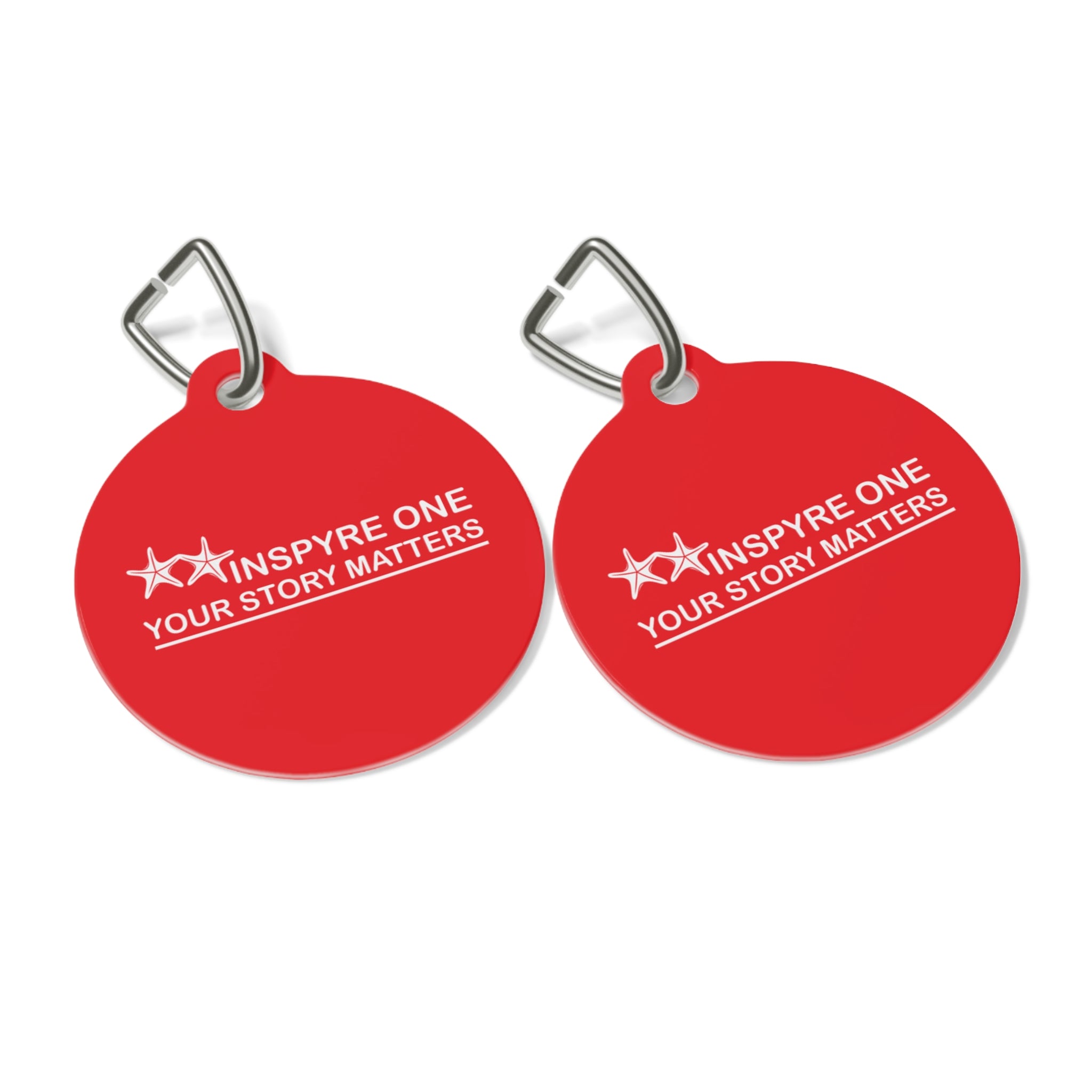 Red Pet Tag - Inspire One | Your Story Matters