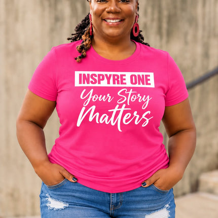 Breast Cancer Awareness Tee – Pink & White (Women’s Fit)