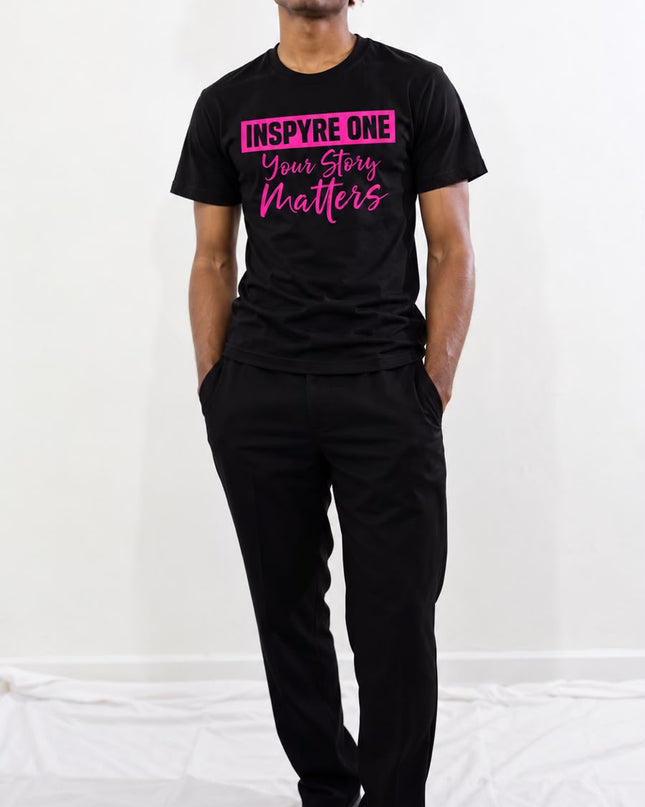 Breast Cancer Awareness Tee – Black & Pink