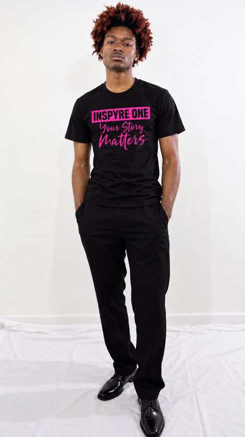 Breast Cancer Awareness Tee – Black & Pink