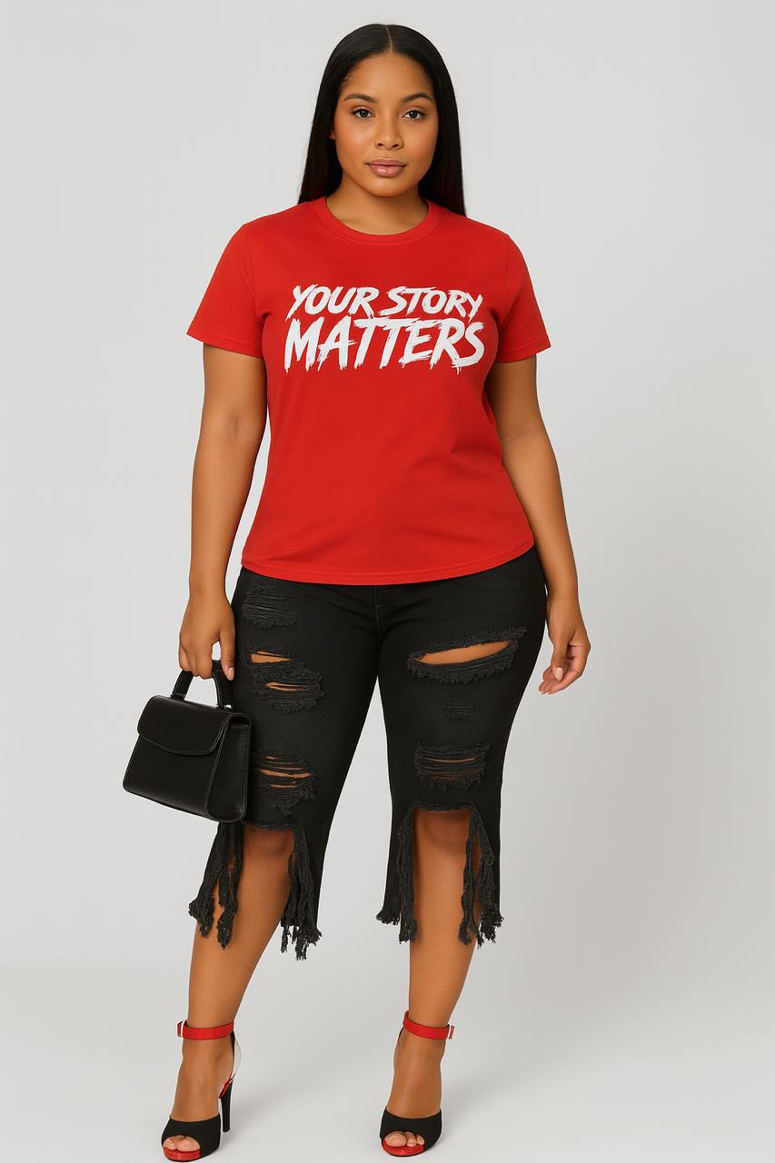 The Radiant Tee – Streetwear Edition (Red)