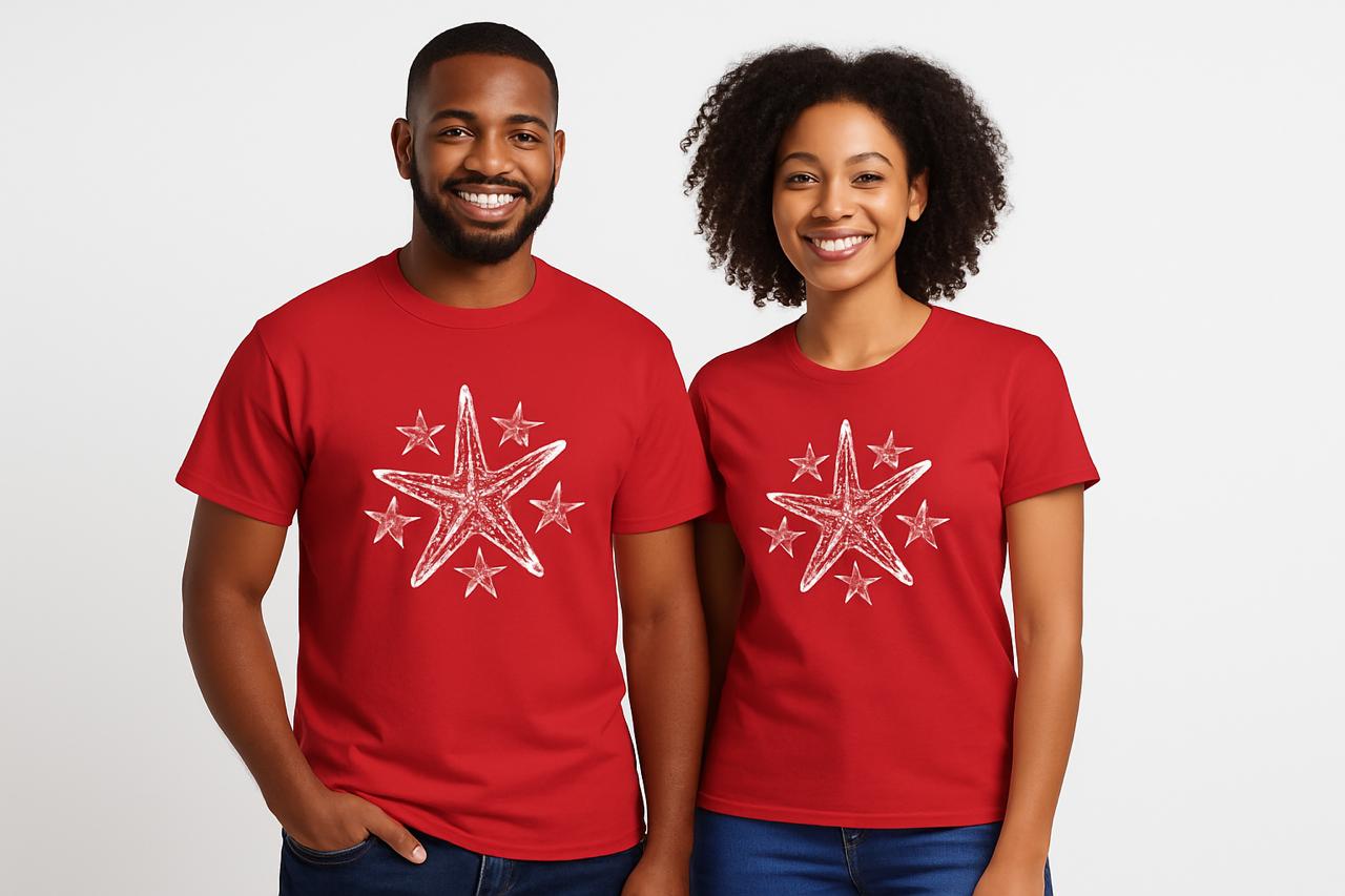 The Radiant Tee – Starfish Edition (Red)